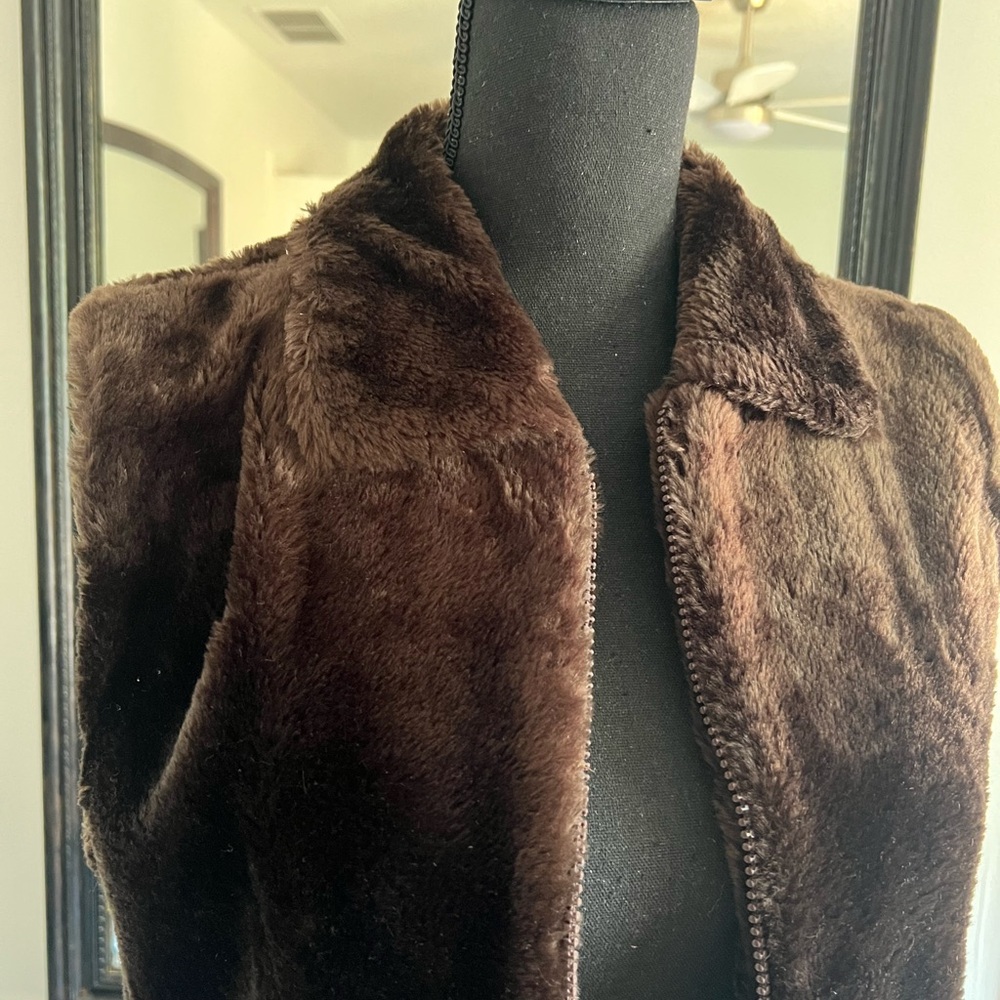 Brown Faux Fur Women's Jacket